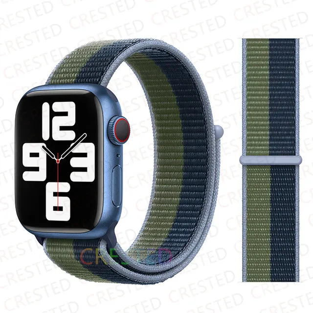 Nylon Loop Strap Band  For Apple Watch