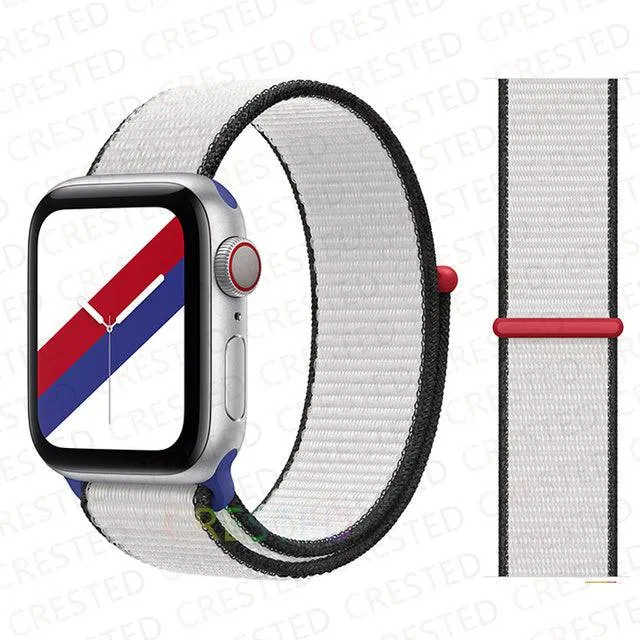 Nylon Loop Strap Band  For Apple Watch