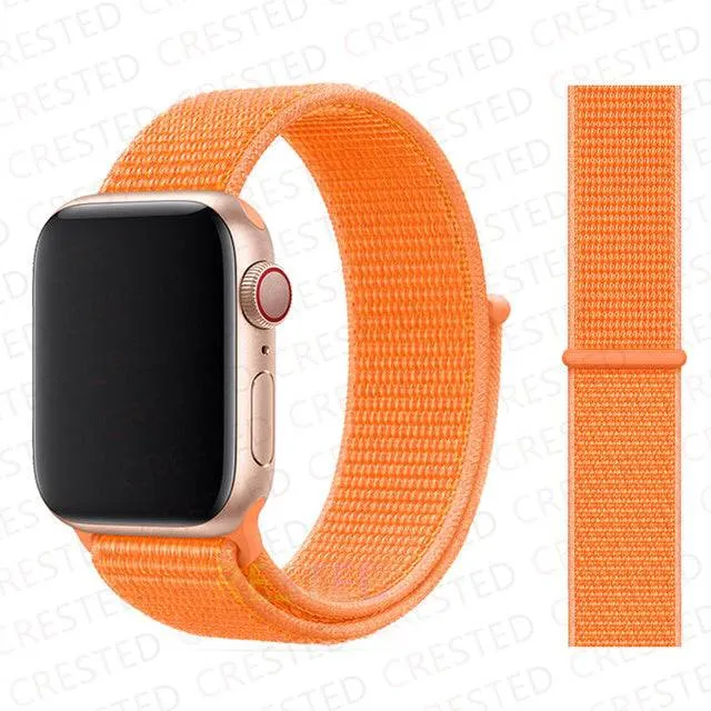 Nylon Loop Strap Band  For Apple Watch