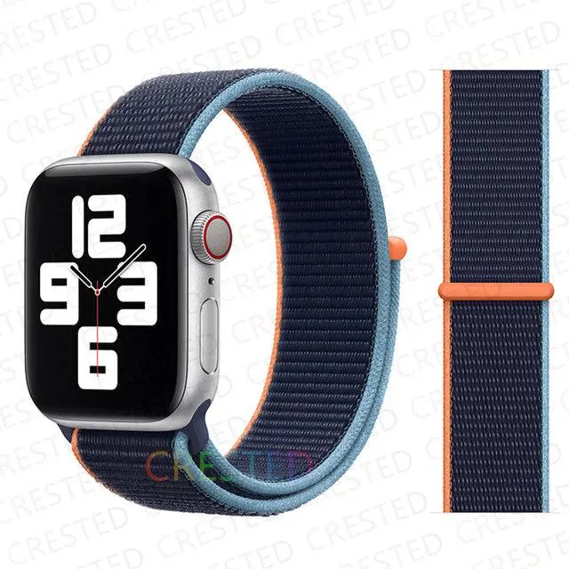 Nylon Loop Strap Band  For Apple Watch