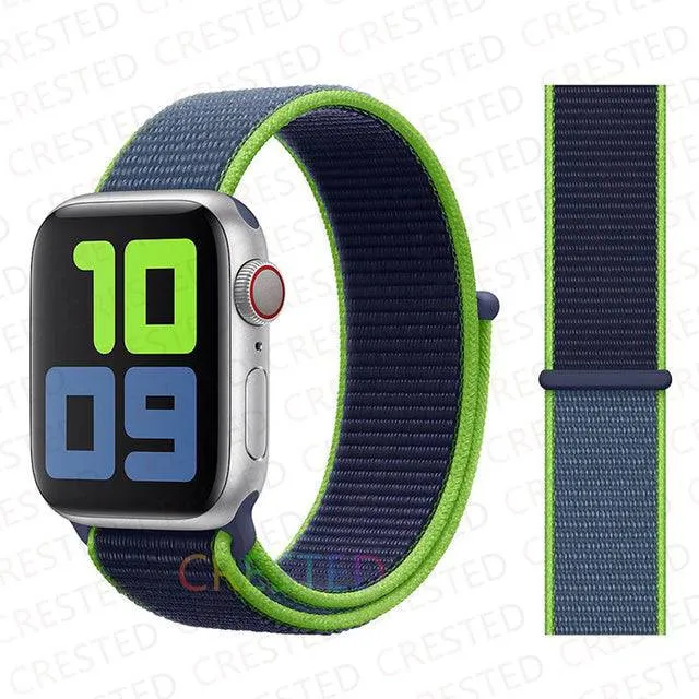 Nylon Loop Strap Band  For Apple Watch