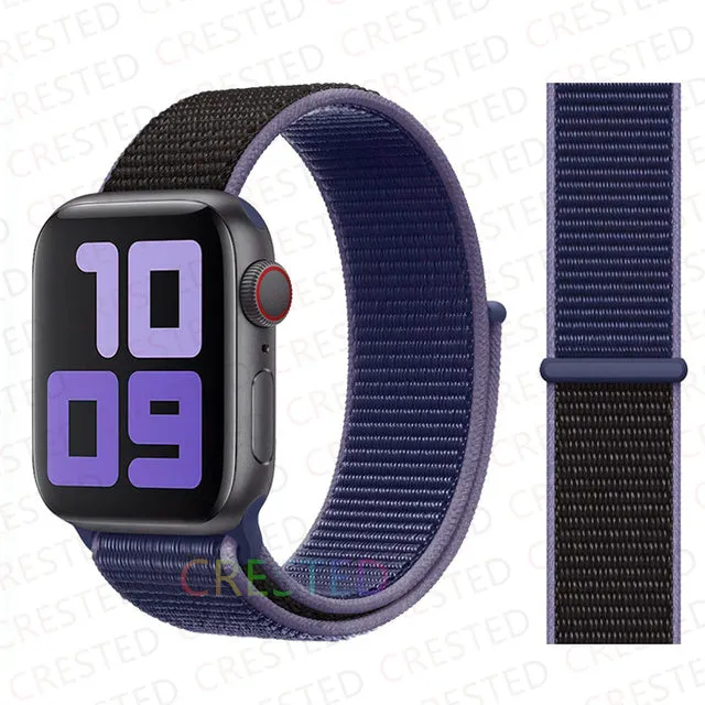 Nylon Loop Strap Band  For Apple Watch