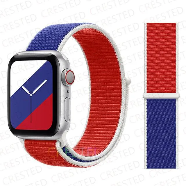 Nylon Loop Strap Band  For Apple Watch