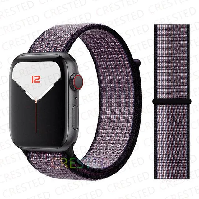 Nylon Loop Strap Band  For Apple Watch