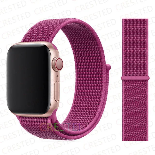 Nylon Loop Strap Band  For Apple Watch