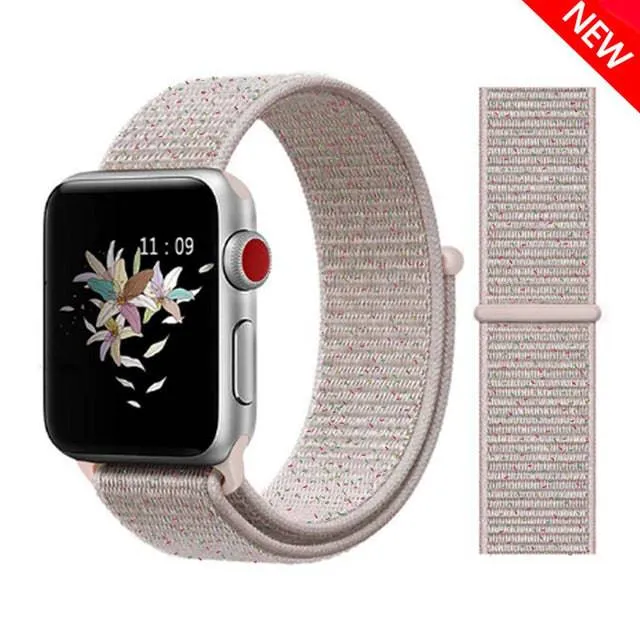 Nylon Loop Strap Band  For Apple Watch