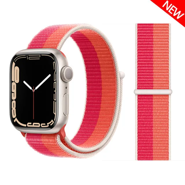 Nylon Loop Strap Band  For Apple Watch