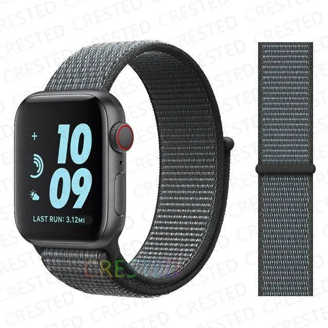 Nylon Loop Strap Band  For Apple Watch