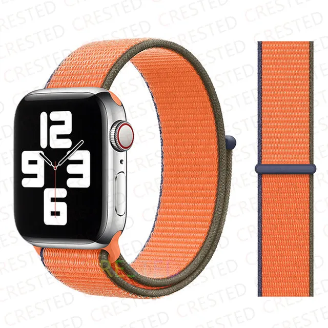 Nylon Loop Strap Band  For Apple Watch