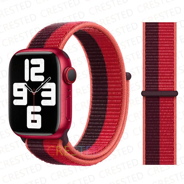 Nylon Loop Strap Band  For Apple Watch