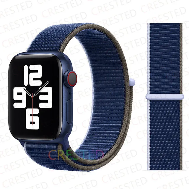 Nylon Loop Strap Band  For Apple Watch