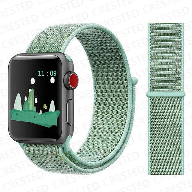 Nylon Loop Strap Band  For Apple Watch