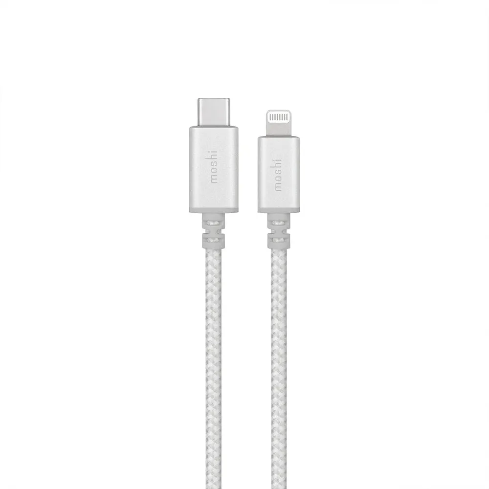 [OPEN BOX] MOSHI Integra USB-C Charge/Sync Cable with Lightning Connector 1.2M - Jet Silver