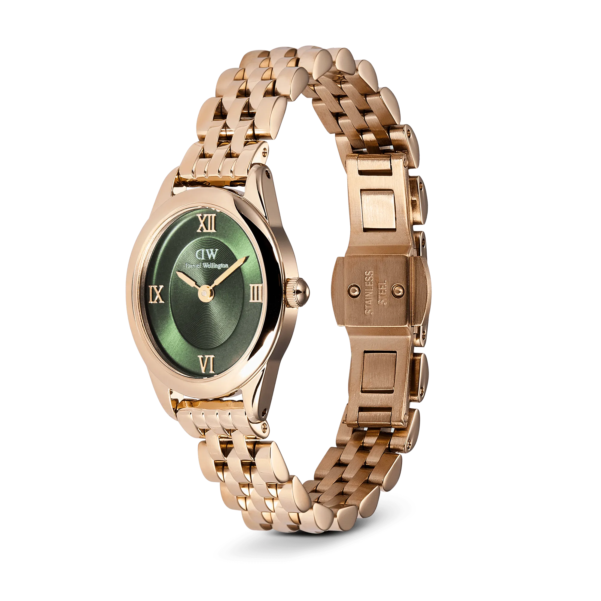 Ophelia Mini Emerald Rose Gold