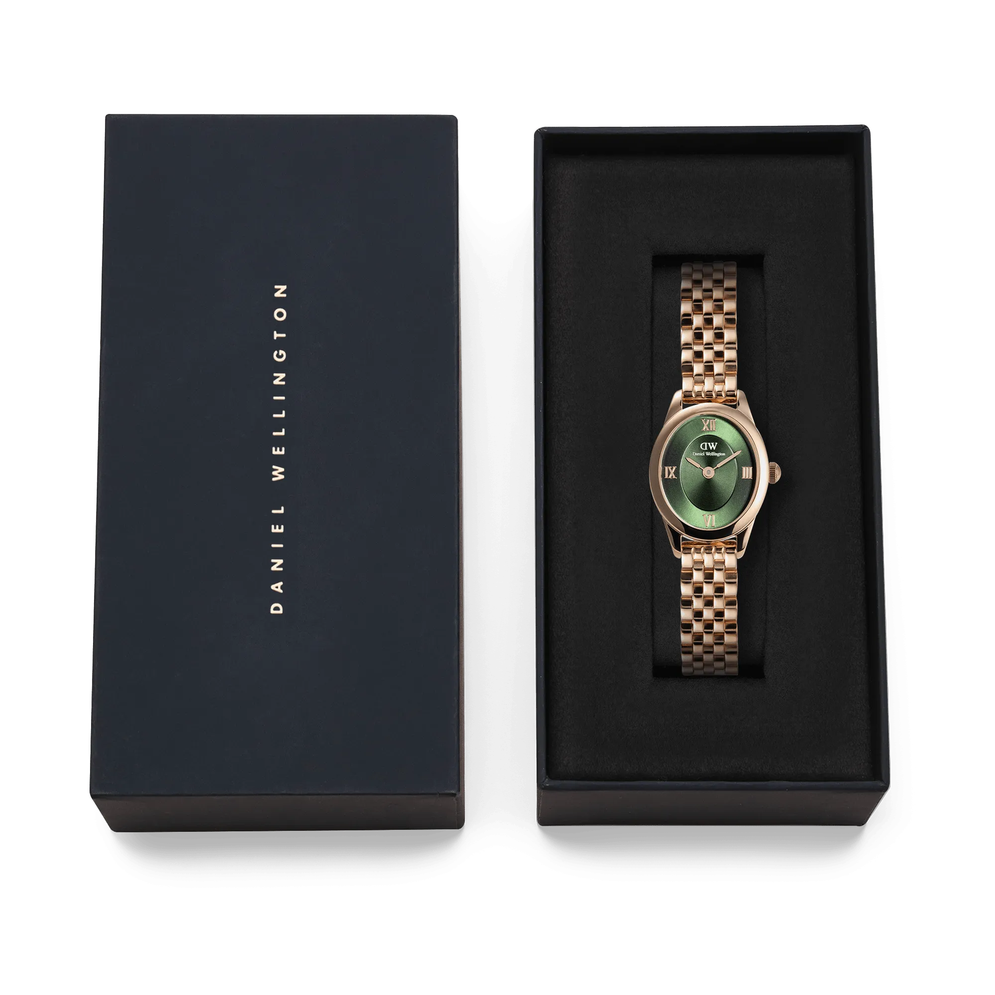 Ophelia Mini Emerald Rose Gold