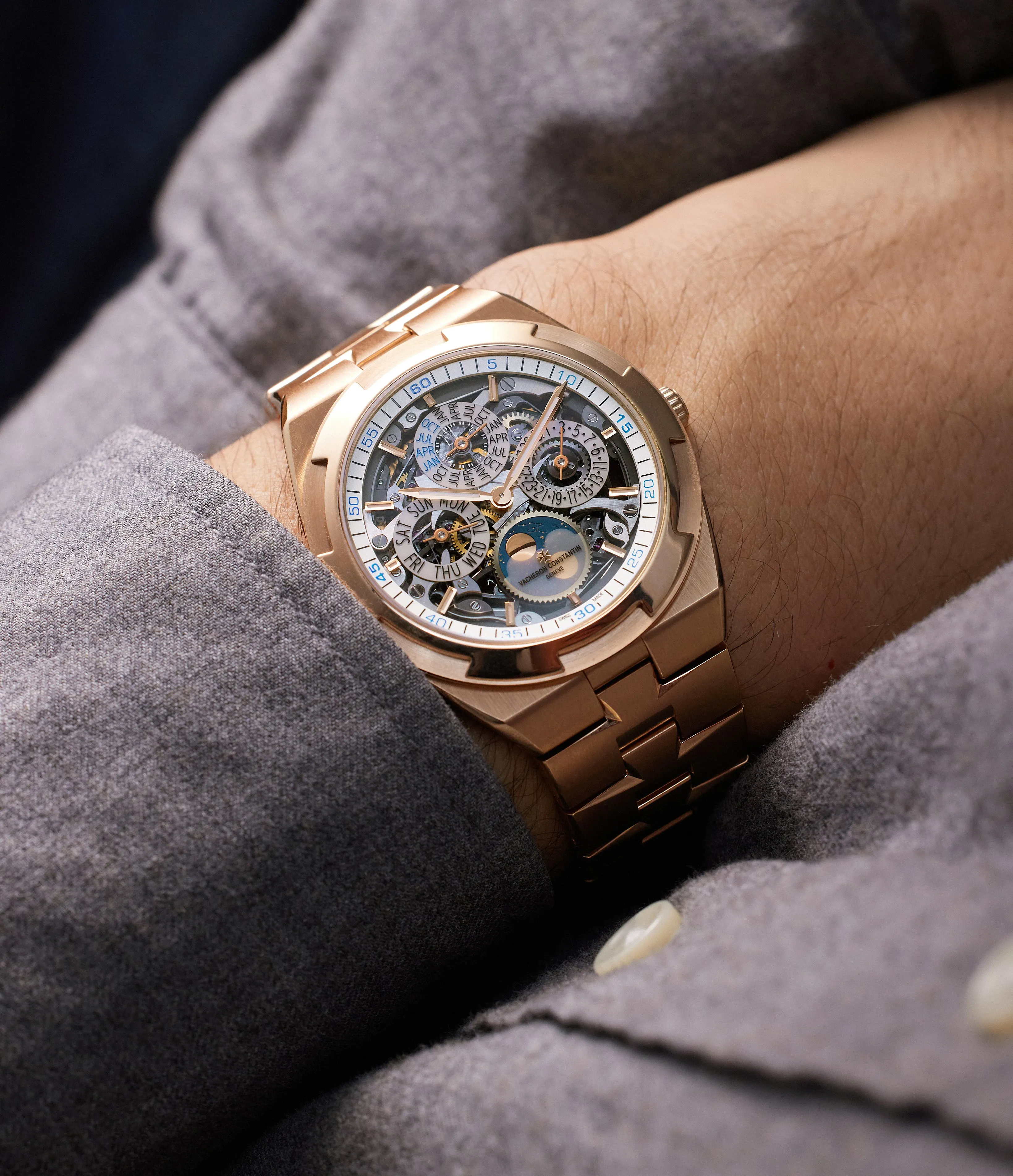 Overseas Perpetual Calendar Ultra-Thin Skeleton | 4300V | Rose Gold