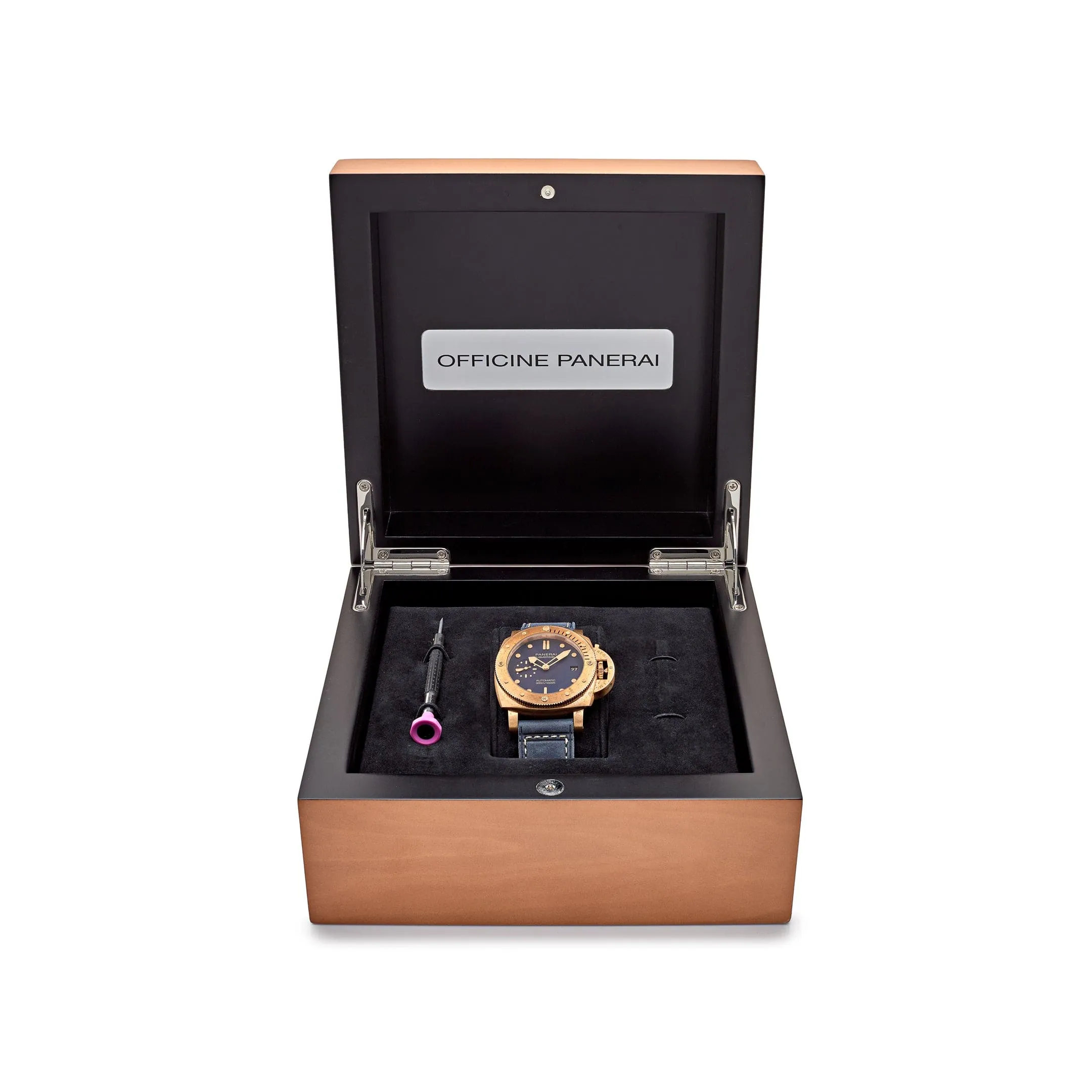 Panerai Submersible Bronzo Blu Abisso PAM01074  Brushed Bronze Blue Dial