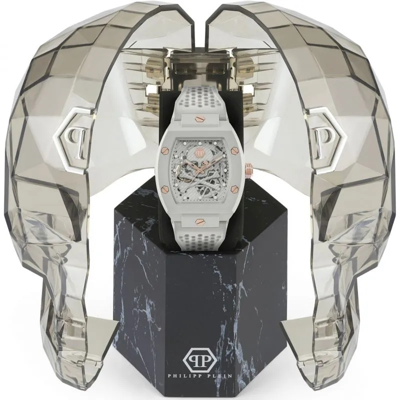 Philipp Plain White The Skeleton Eco-Ceramic Watch