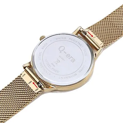 Q-era Gold Mesh Women's Watch - QV2801-101