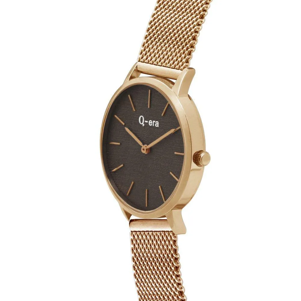 Q-era Gold Mesh Women's Watch - QV2801-101