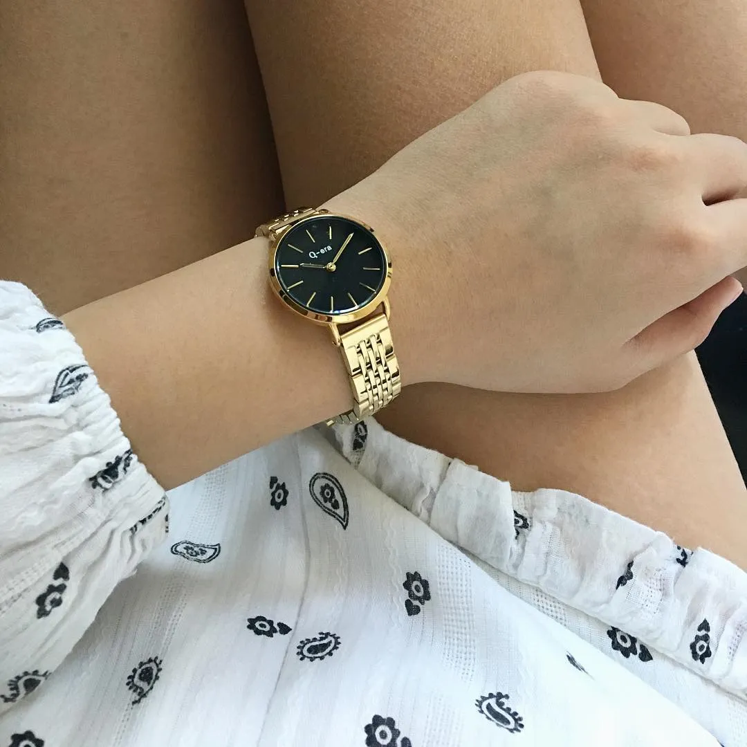 Q-Era Gold  Steel Women's  Watch - QV2803-42