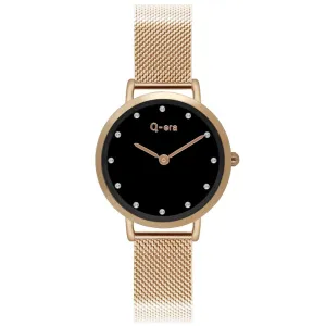Q-Era Rose Gold Mesh Women's  Watch - QV2803-72