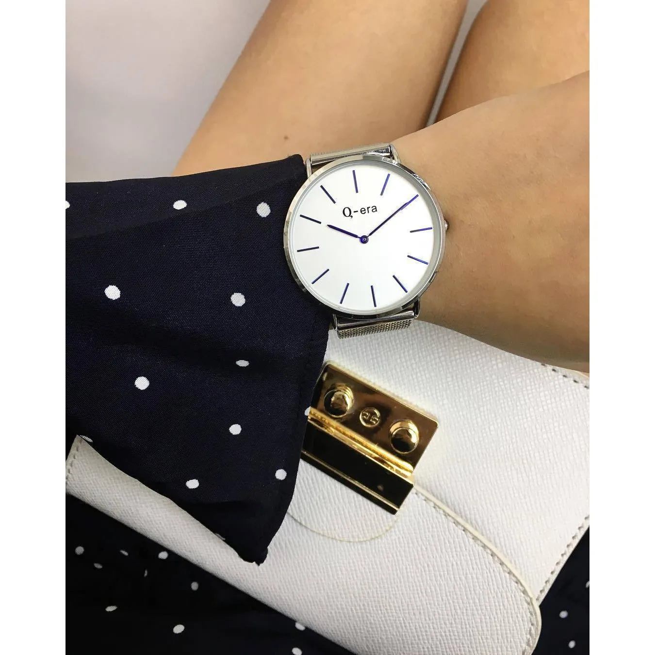 Q-era Silver Mesh Women's Watch - QV2804-35