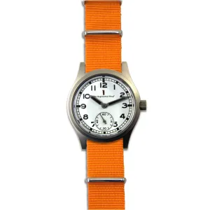 "Special Ops" Military Watch with an Orange Strap