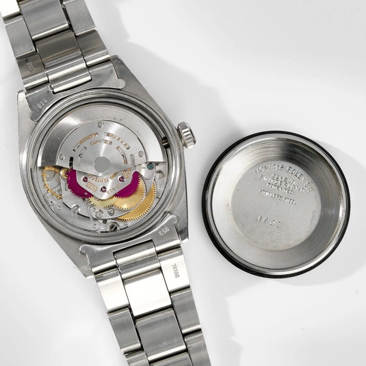 Rolex 1603 Datejust Grey Dial 1972 Tropic Crystal