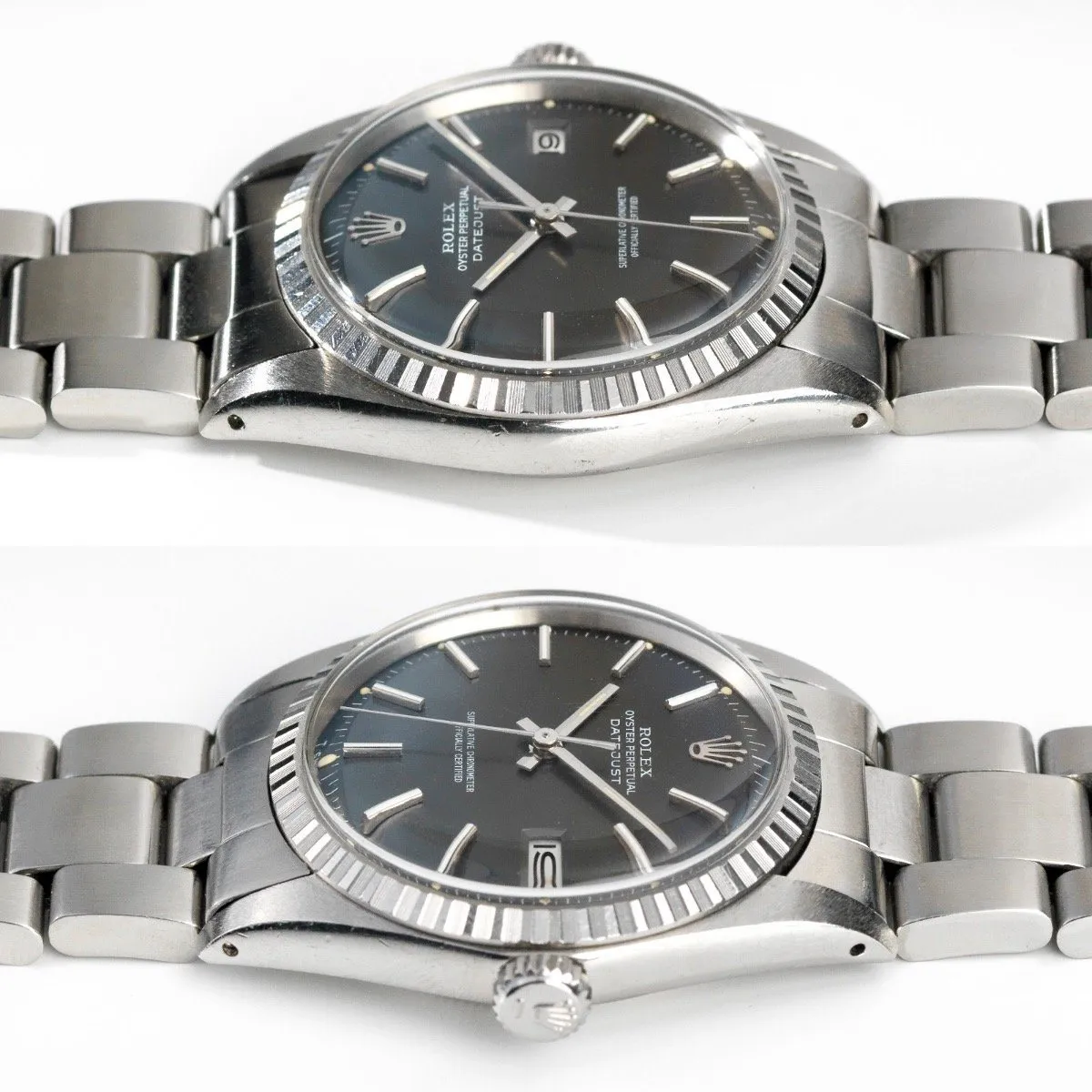 Rolex 1603 Datejust Grey Dial 1972 Tropic Crystal