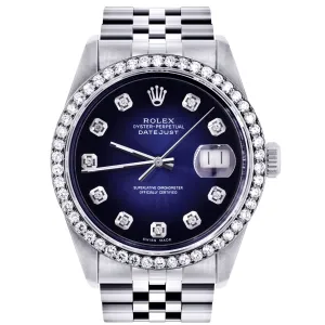 Rolex Datejust 36mm- 16200- Blue Black Dial Jubilee Band