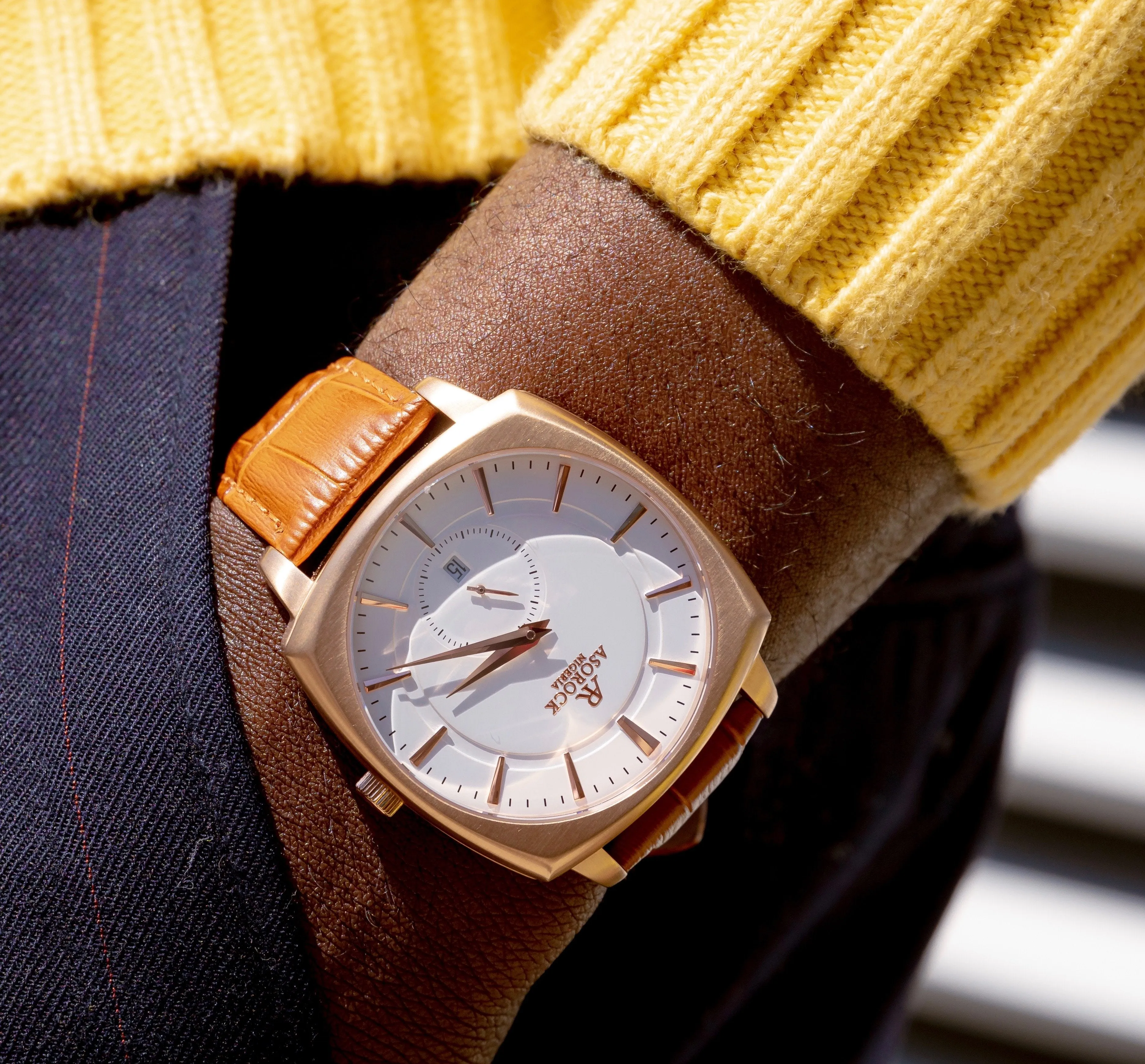 RoseGold/White Monolith by ASOROCK WATCHES