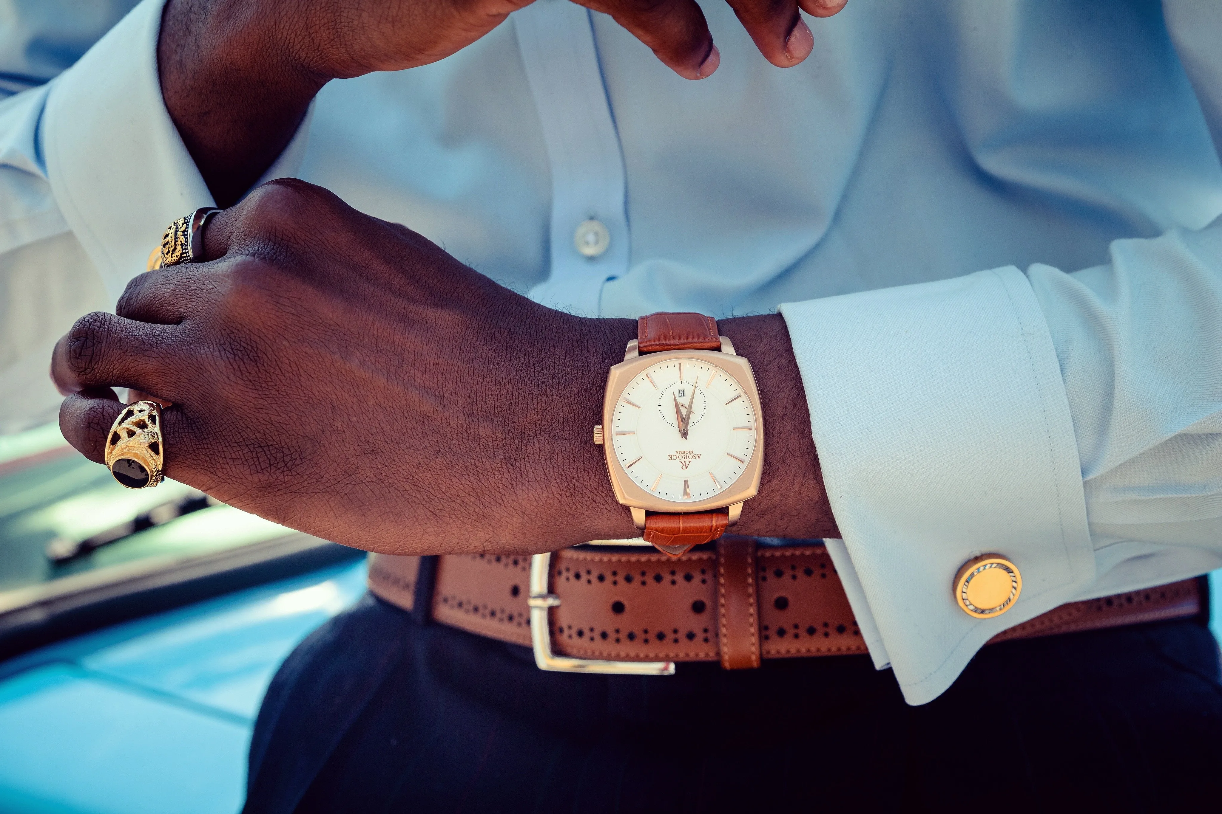 RoseGold/White Monolith by ASOROCK WATCHES