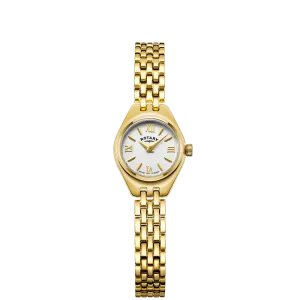 Rotary Ladies Small Gold Plated Cocktail Watch