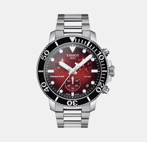 Seastar Men Chronograph Stainless Steel Watch T1204171142100