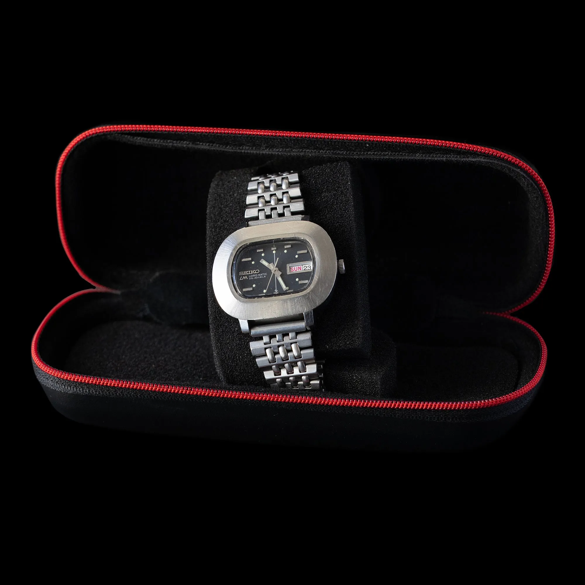 Seiko - Lord Matic TV Screen Black Dial 5606-5010