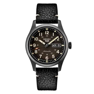 Seiko Mens Sports Black Dial Black 39.4mm Stainless Steel Automatic Movement﻿ Watch - SRPG41