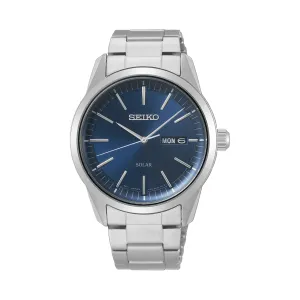 Seiko - SNE525P Mens Stainless Steel Daywear Solar Watch