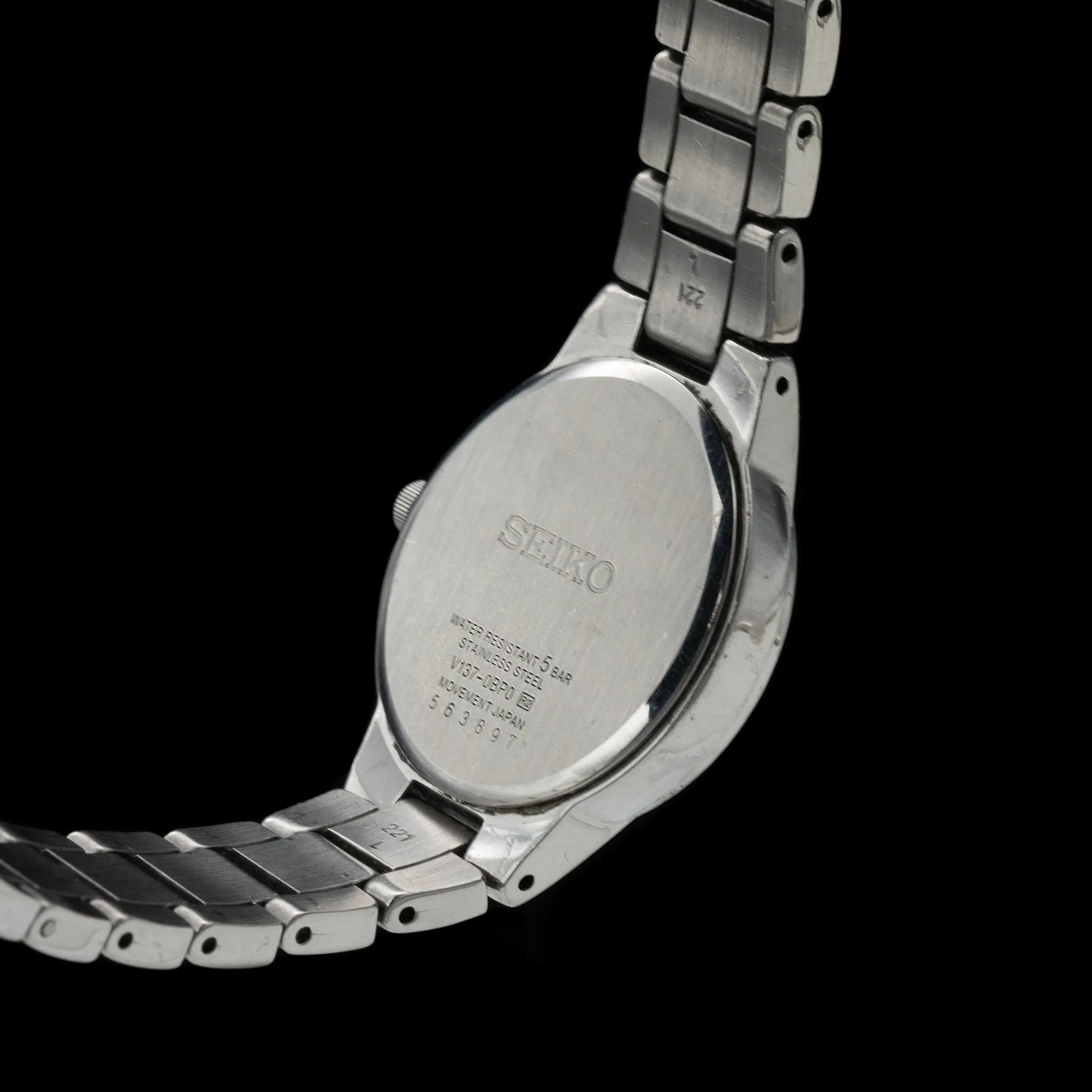 Seiko - Solar Black Dial Ladies Watch SUT229P1