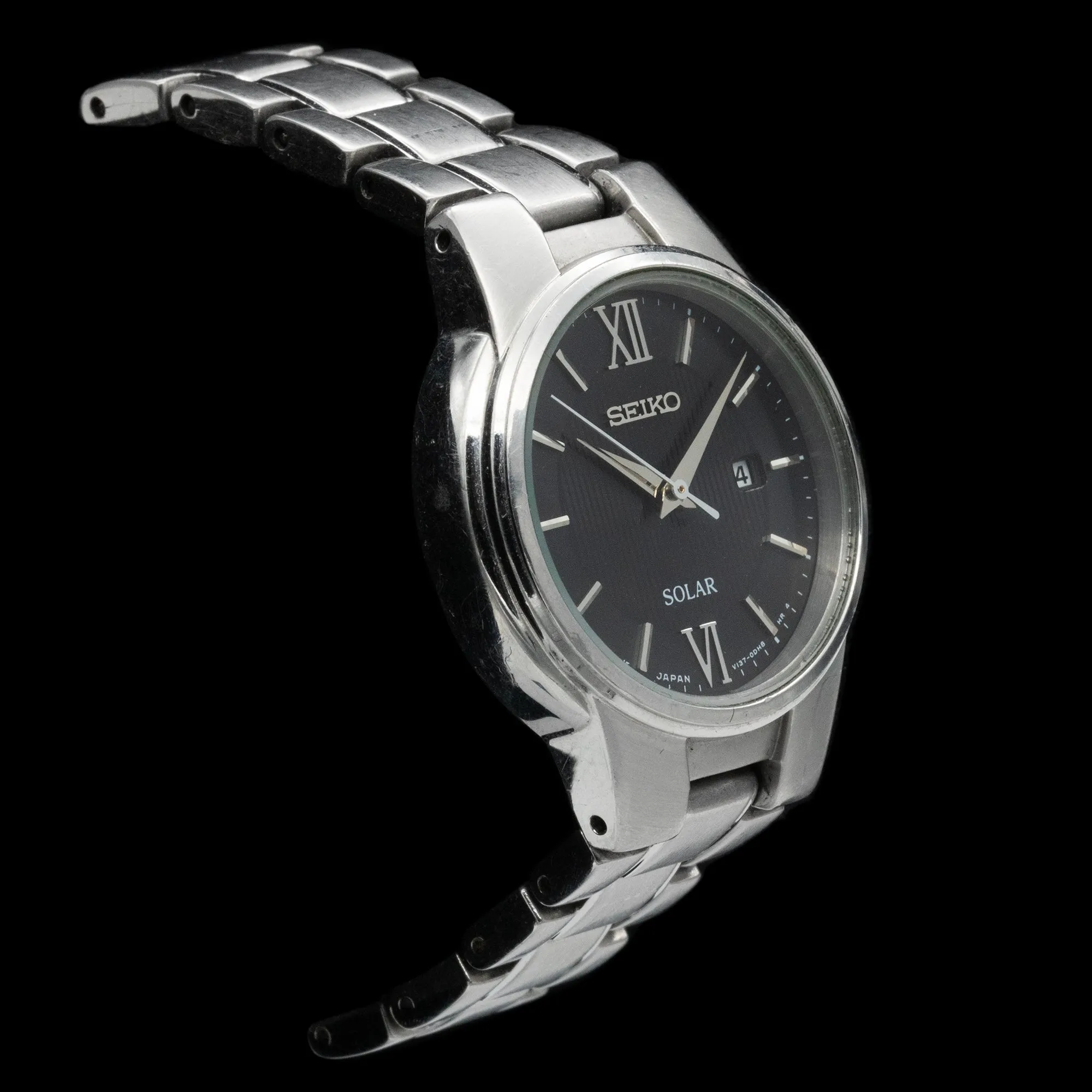 Seiko - Solar Black Dial Ladies Watch SUT229P1