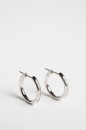 SPINELLI KILCOLLIN | MIRI PETITE BLANC HOOP EARRINGS