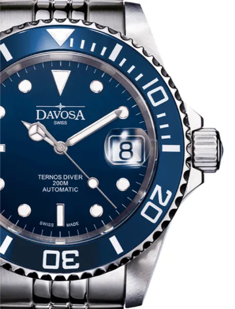 Ternos Ceramic Automatic 200m Blue Diving Watch 16155504