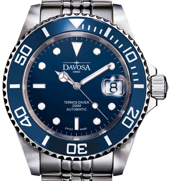 Ternos Ceramic Automatic 200m Blue Diving Watch 16155504