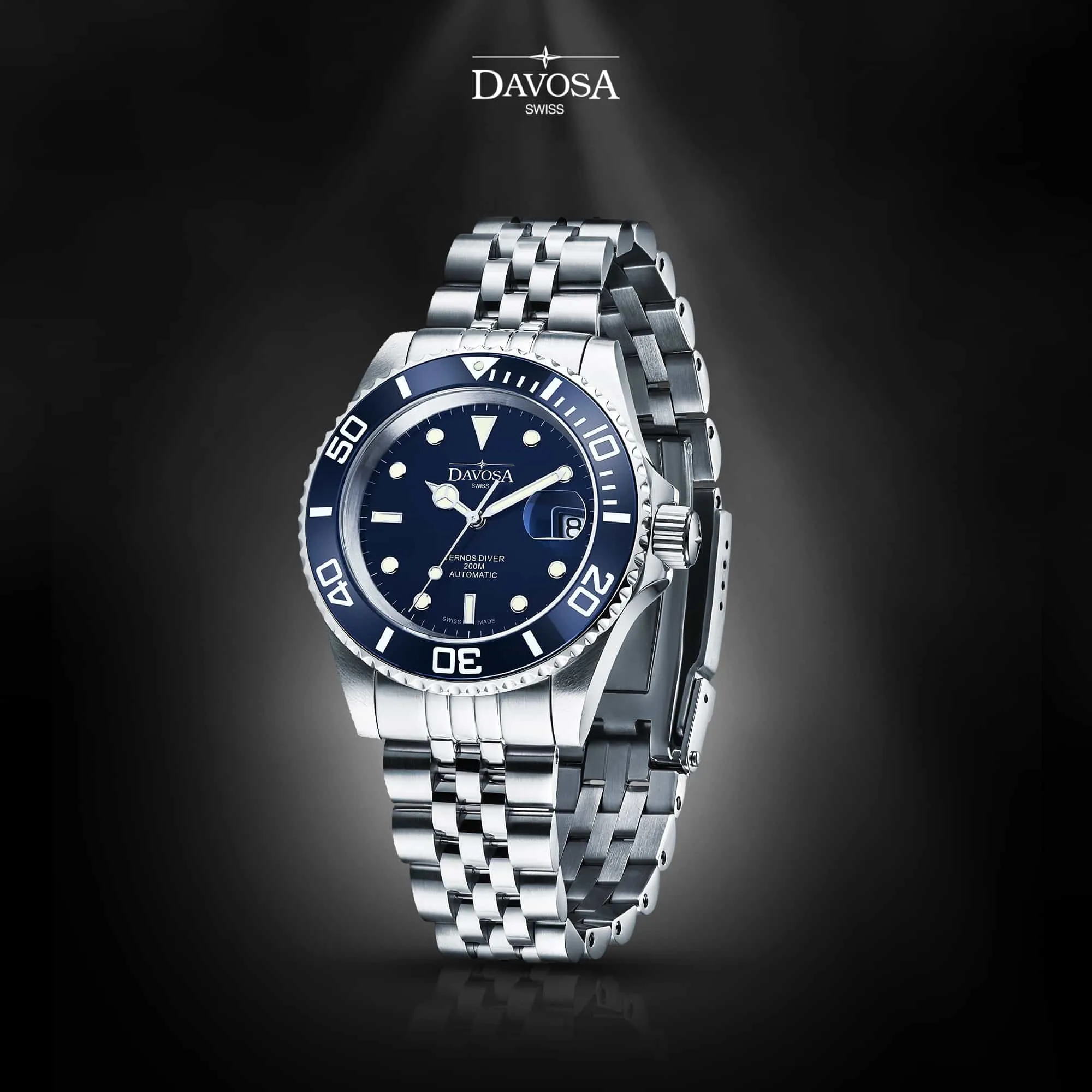 Ternos Ceramic Automatic 200m Blue Diving Watch 16155504