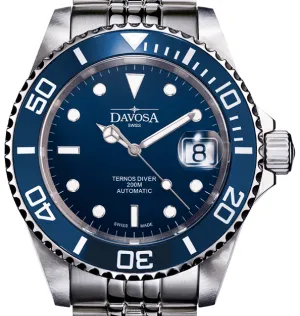 Ternos Ceramic Automatic 200m Blue Diving Watch 16155504
