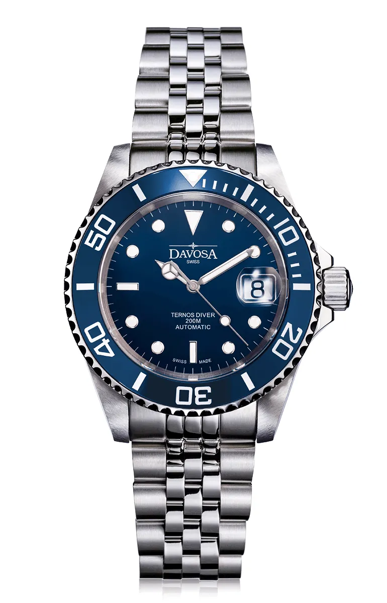 Ternos Ceramic Automatic 200m Blue Diving Watch 16155504