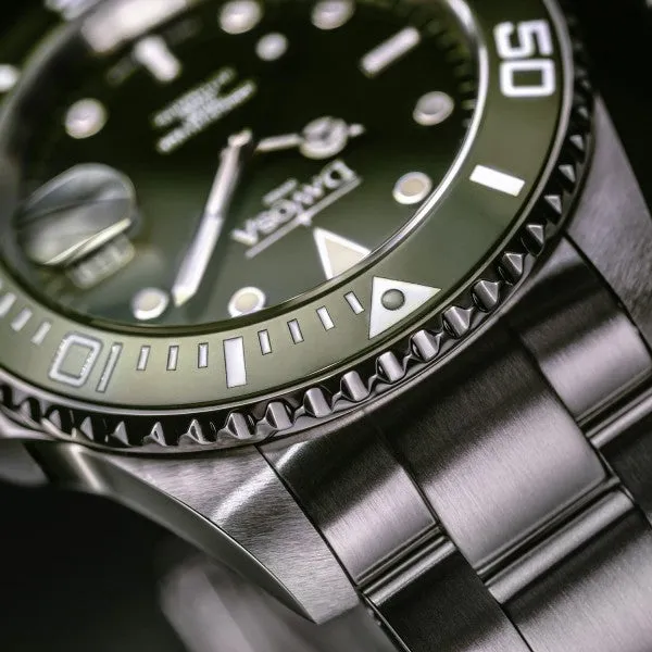Ternos Ceramic Automatic 200m Green Diving Watch 16155507 OUTLET