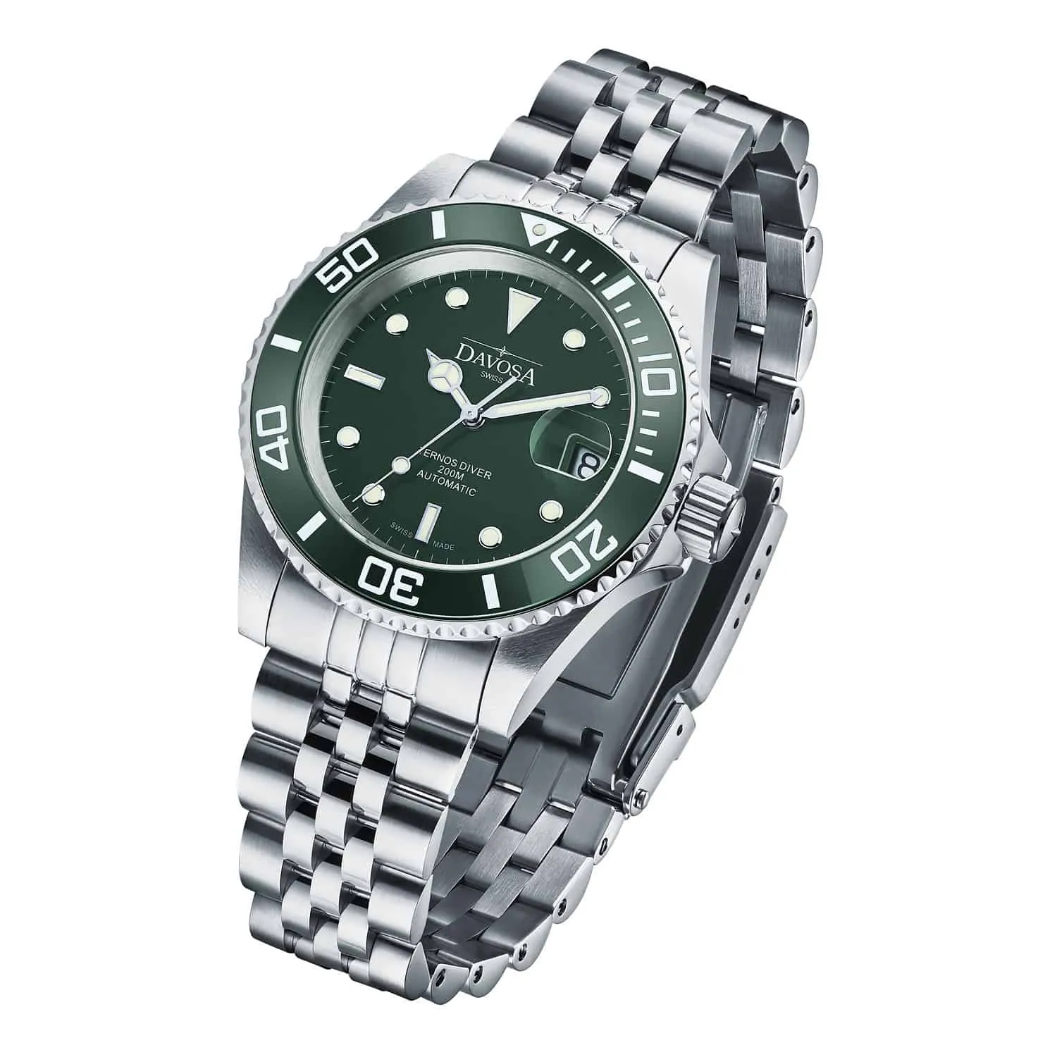 Ternos Ceramic Automatic 200m Green Diving Watch 16155507 OUTLET