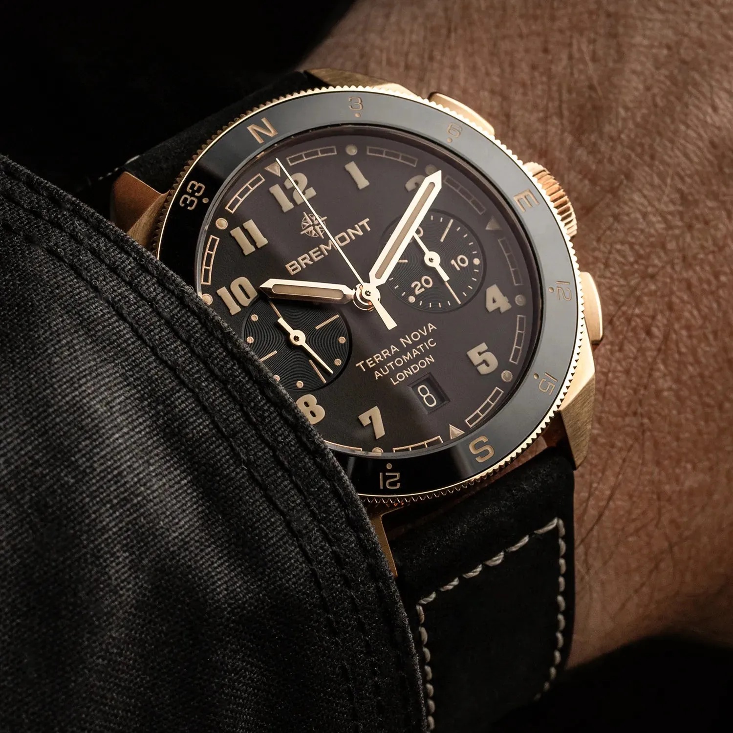 Terra Nova 42.5 Chronograph, Rose Gold