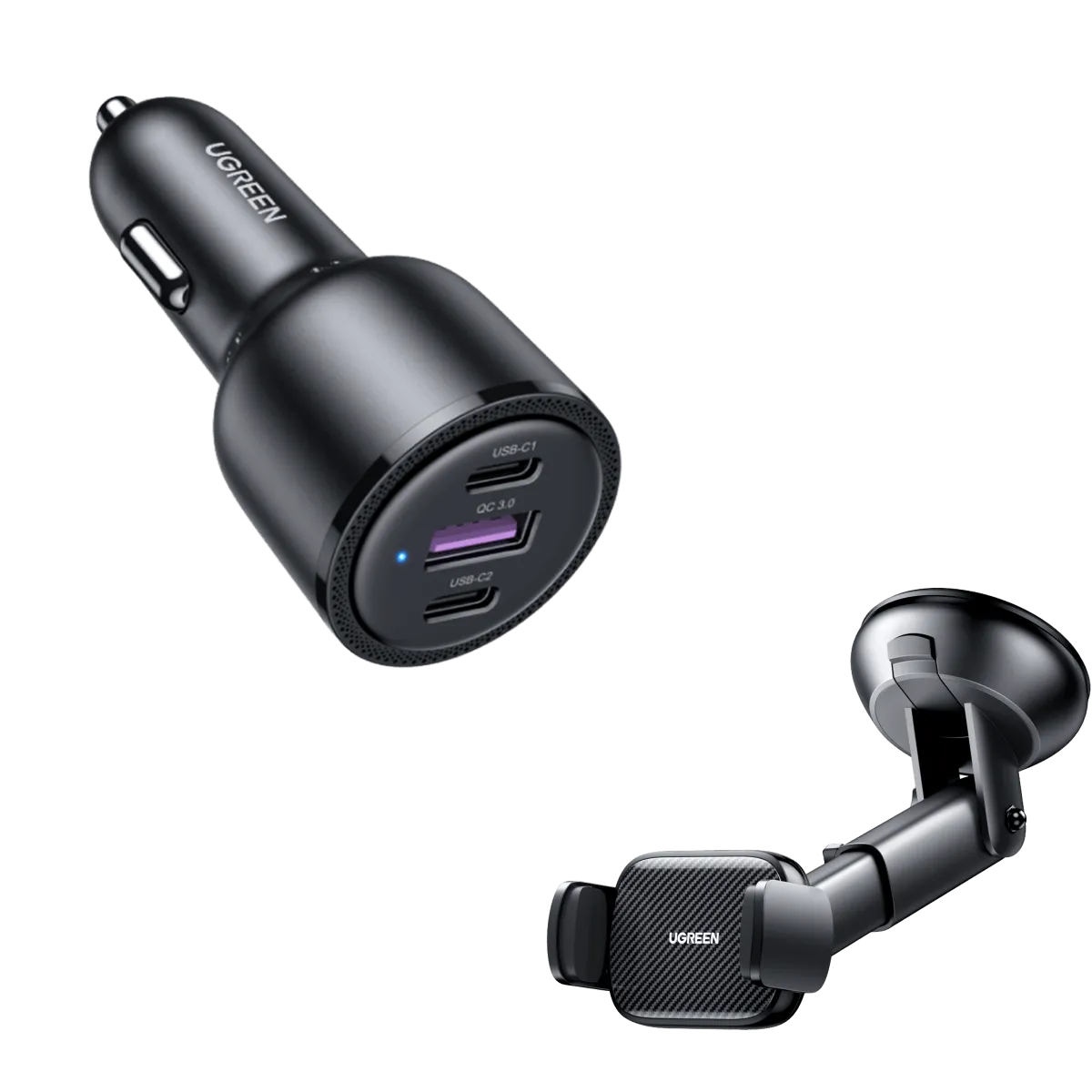 UGREEN 69W USB C Car Charger Bundle